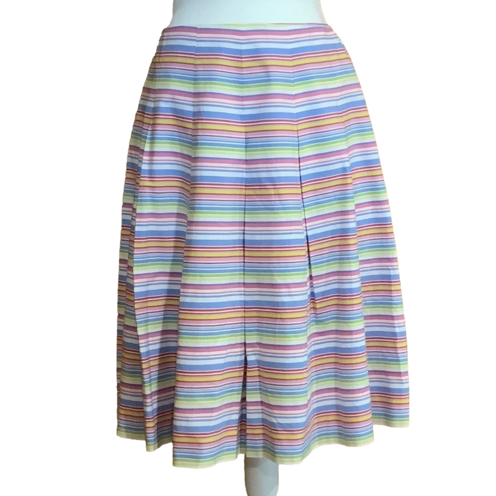 Talbot’s Striped Pleated Skirt - EUC